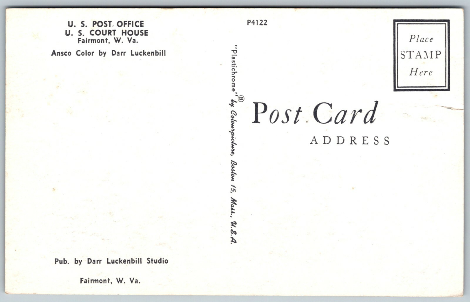 U. S. Post Office and Court House, Fairmont, West Virginia WV