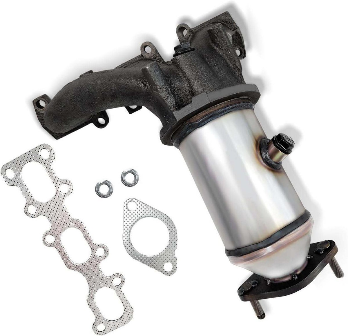 Catalytic Converter with Integrated Exhaust Manifold for 2017-2019
