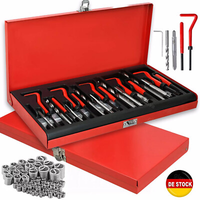 131 tlg. Gewinde Reparatur Werkzeug Satz Helicoil Auto Motor M5 M6 M8 M10 M12