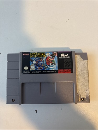 Mario's Time Machine Super Nintendo SNES 1993 Authentic Tested ...