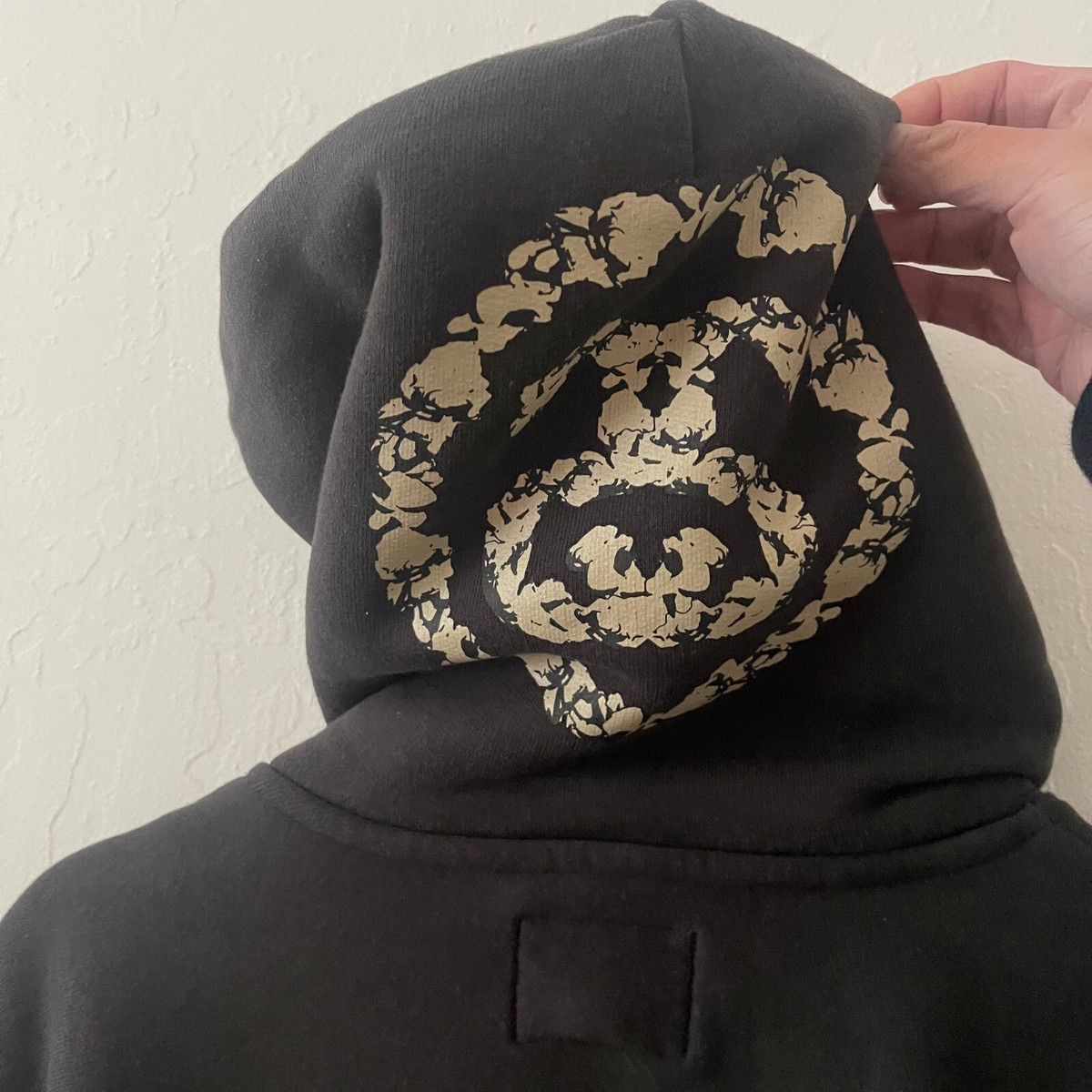Denim Tears x Stussy★Never Renege フーディー パーカー STUSSY x DENIM TEARS Never Renege Hoodie Pocket SS Logo Sz S
