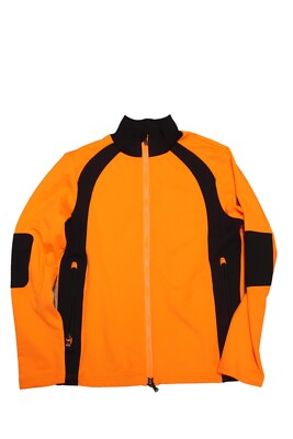 Bogner Men's Sports Ski Jacket Midlayer Sweater Orange Black Size S 3XL XXXL