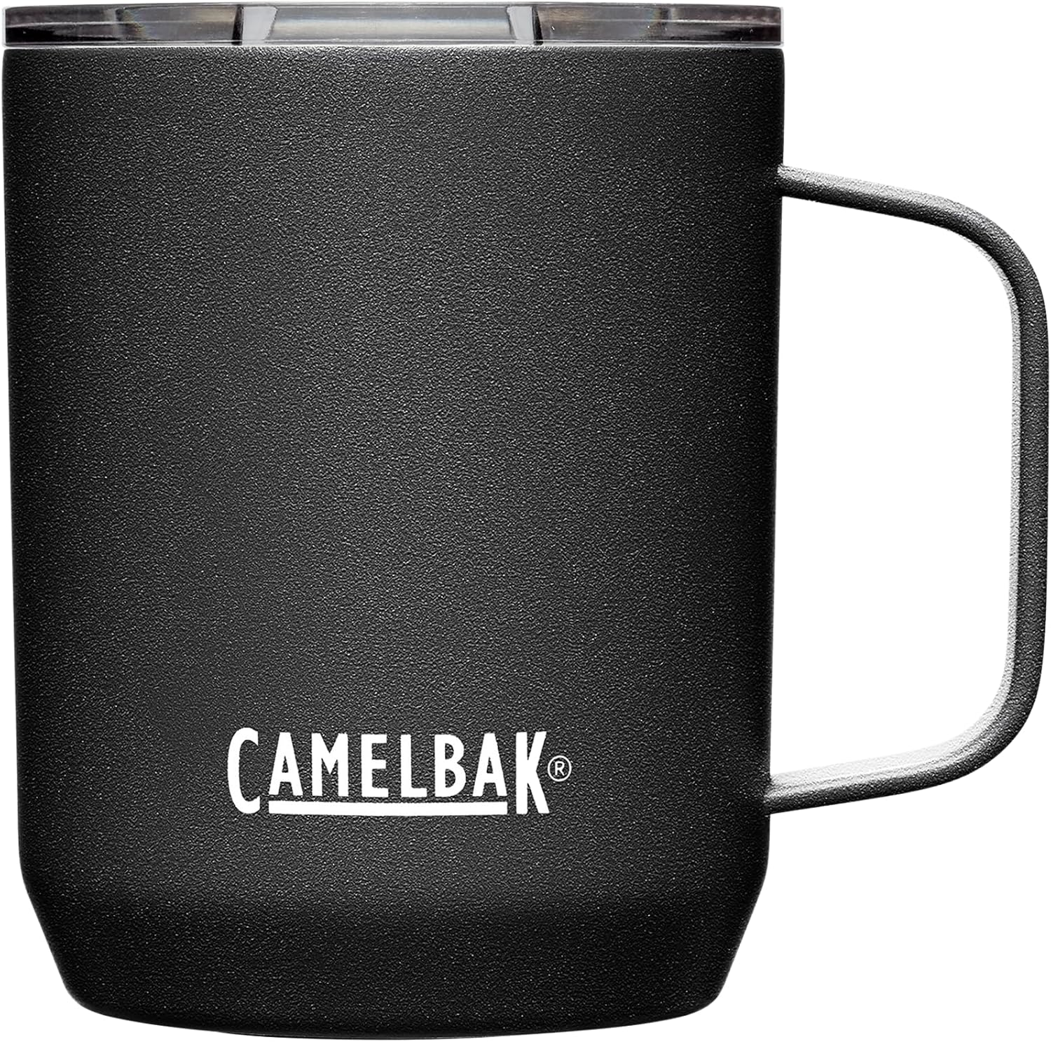 Horizon 12Oz Camp Mug - Insulated Stainless Steel - Tri-Mode Lid - Black