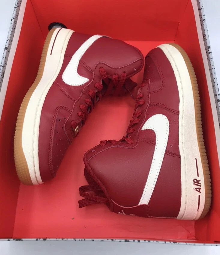 Air force 1 clearance high red gum