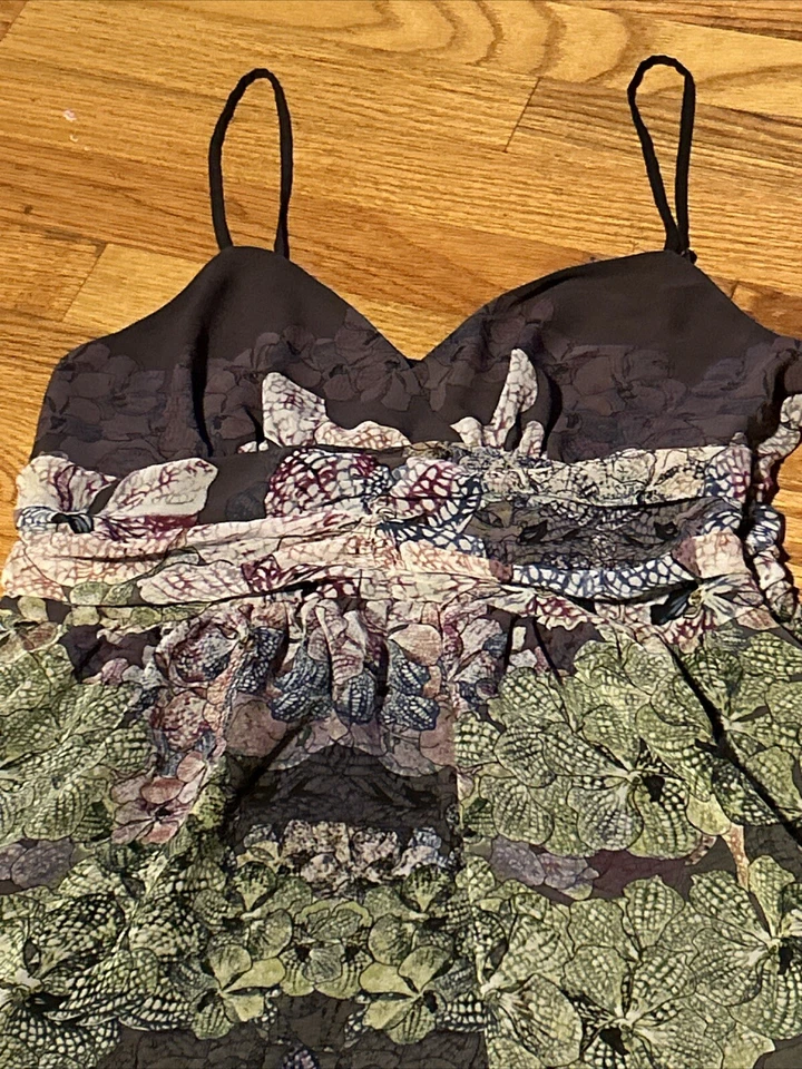 Staring At Stars Spaghetti Strap Bohemian Floral Empire Waist Dress — 第 2/3 张图片