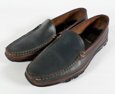 Allen Edmonds Two Tone Brown Boulder Venetian Driving Moccasin Loafer Size 10.5D Allen Edmonds Boulder Venetian Driving Black/Brown Loafers  main image 2