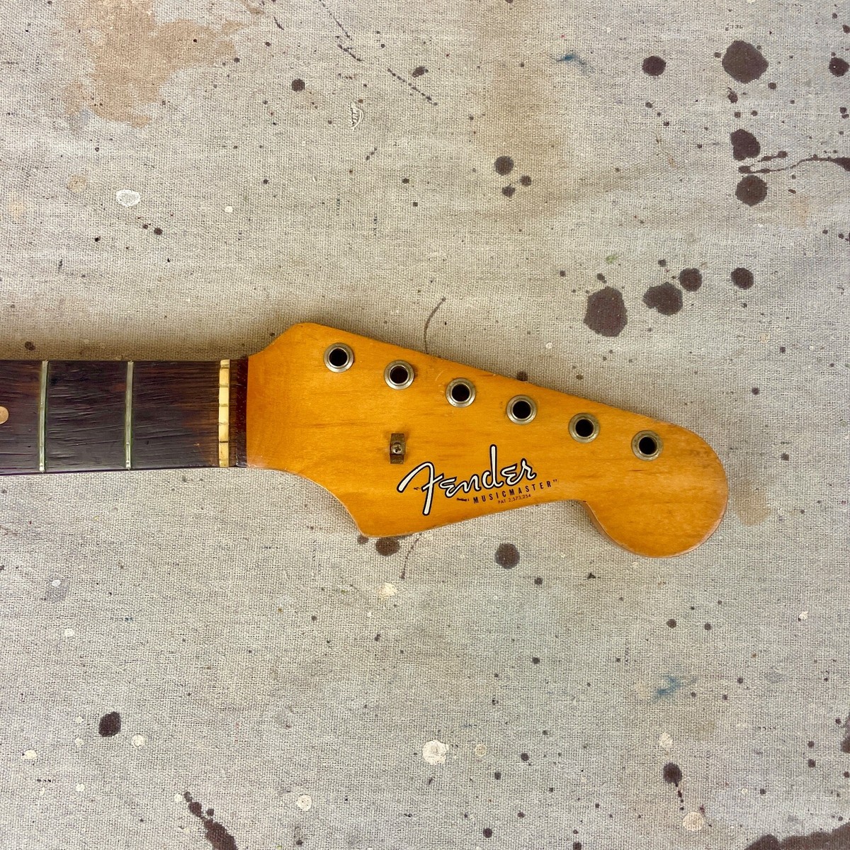 1963 Fender Musicmaster 3/4 Scale Guitar Neck Vintage 1960's | eBay