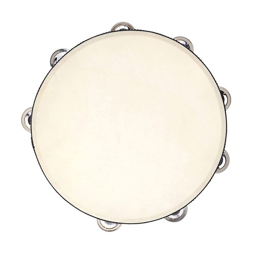 10" Tamburin Holz Hand Tamborin Trommel Rund Percussion für Kirche D3R5 - Bild 3 von 12