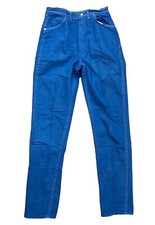 Vintage 60s Wrangler Women  s Sz 12 Sanforized Blue Bell High Waist Denim Jeans
