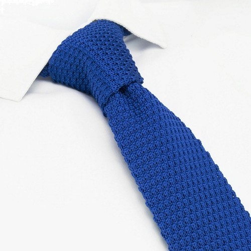 Handmade Men's Highest Quality Knitted POINTED END Tie Wedding Formal Casual UK - Picture 9 of 29