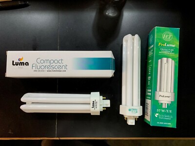 Luma and ProLume Triple Tube CFL bulbs 57 W-T/E Last 10,000 hours (Lot of 22b.)