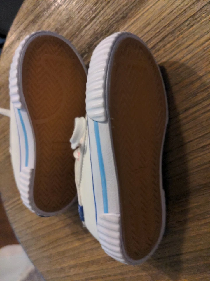 Zapatillas bajas informales cómodas blancas talla 7M Keds Champion para niños pequeños jóvenes Foto 3 de 4
