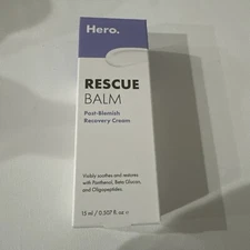 Hero Cosmetics Rescue Balm, Post Blemish Recovery Cream, 0.507 fl oz Exp 04/2025