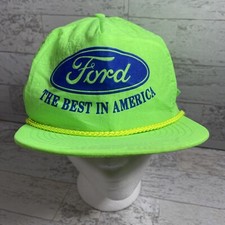 Vtg Ford Trucks Neon Green Trucker Farmer Hat The Best In America. Mohr  s. Retro