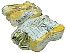 MSC Industrial WorkSmart 2 Pack 2" X15' Ratchet Strap Tie down 5000LB J Hook