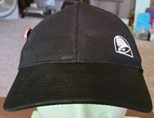 Taco Bell Black Salsa Crew Cap Adjustable Snapback Employee Hat Taco Chip Mesh