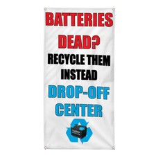Vertical Vinyl Banner Multiple Sizes Business Weatherproof Industrial Yard Signs