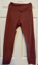 Madewell Flex High-Rise 25" Leggings - Sz Med, Weathered Brick