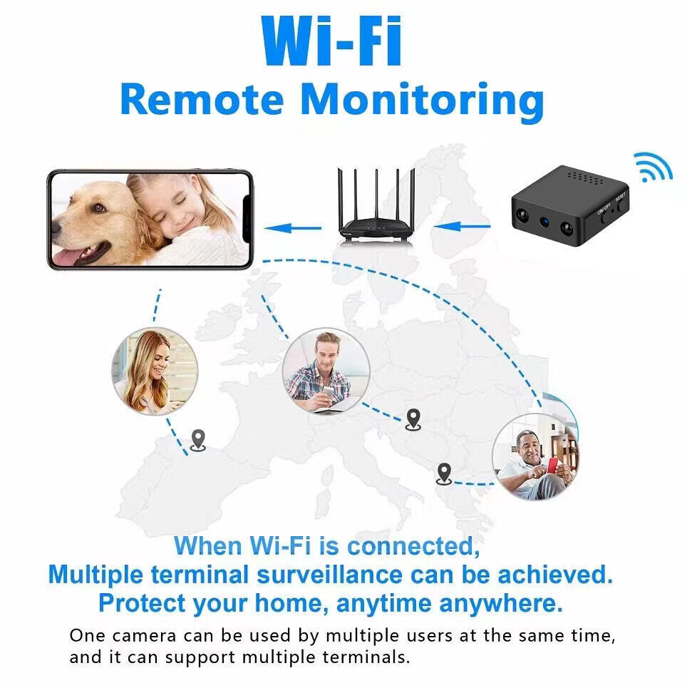 Mini Spy Camera WIFI 1080P HD Hidden IP Motion Night Vision Security Nanny Cam - Picture 5 of 12