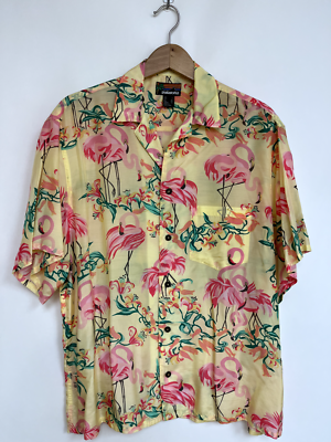 PATAGONIA VTG 80s Pataloha Flamingo Hawaiian Yellow Pink Green 