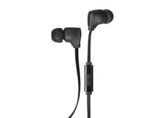 Monoprice Premium 35mm Wired Earbuds Headphones - Black With In Line Microphone