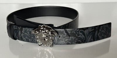 Versace Medusa-Buckle Reversible Leather Black Belt 85 (34  display picture 2