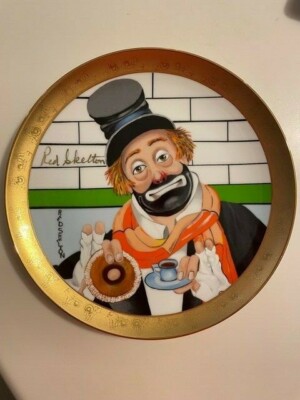 Red Skelton ''The Donut Dunker'' Collectible Plate