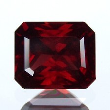 4.35Cts EXCELLENT EMERALD CUT NATURAL ALMANDINE GARNET LOOSE GEMSTONE