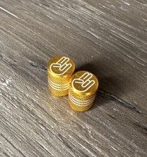 The Shocker Gold Schrader Valve Caps Aluminum Bmx Bike Car The Shocker Gold Schrader Valve Caps Aluminum Bmx Bike Car