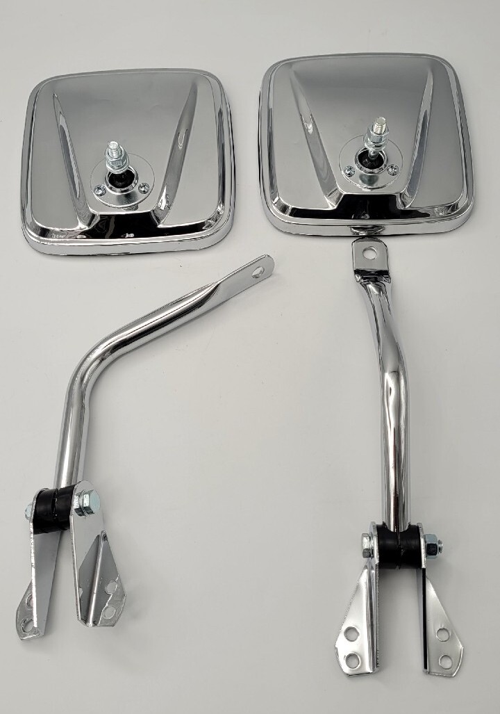Side View Mirrors Fits Jeep CJ7 CJ5 Willys CJ6 CJ3 RH/LH Chrome eBay