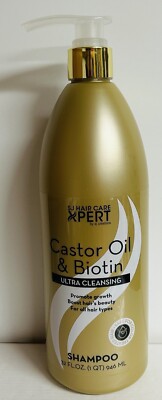 SJ Hair Care Expert ~ Castor Oil & Biotin Pro-Growth Shampoo 32 fl oz