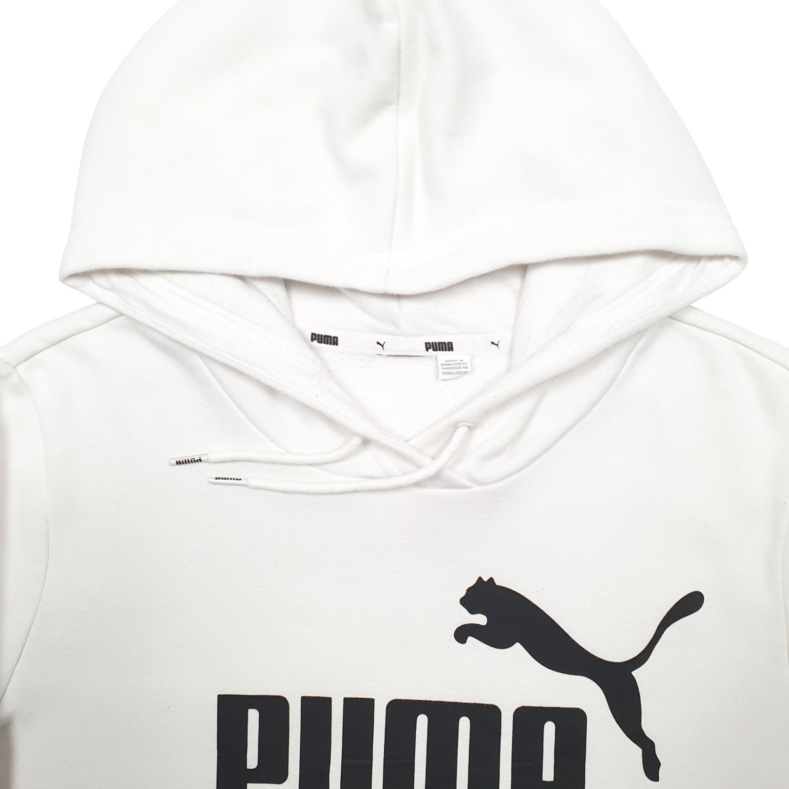 PUMA Hoodie Spellout Jumper Sweatshirt Womens L image 2