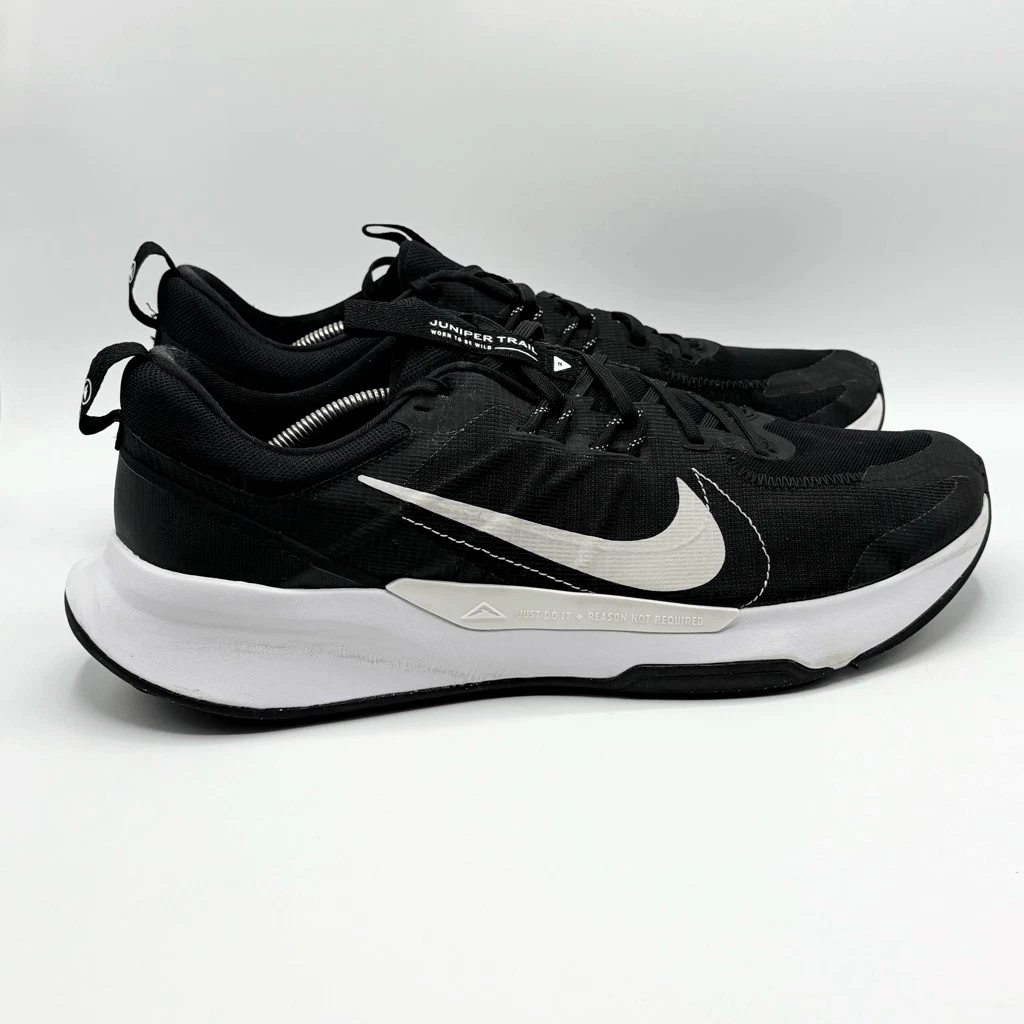 Nike Juniper Trail 2 Running Sneakers Black White - Men’s US 15