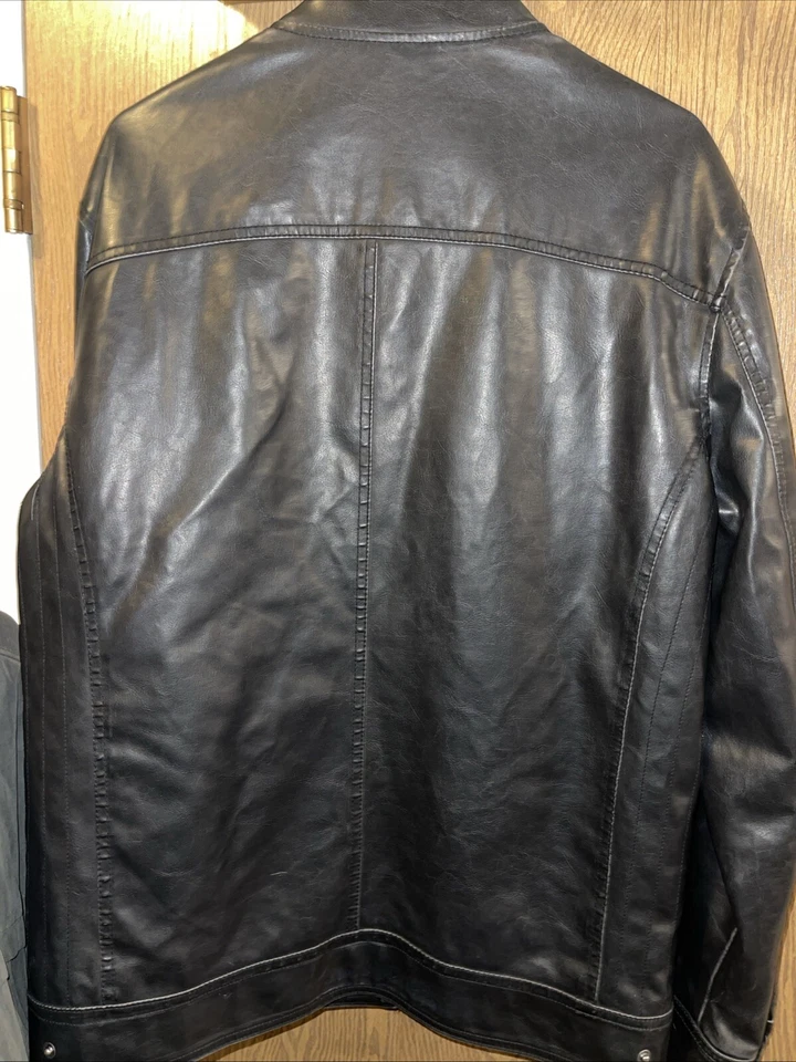 🔥 Chaqueta de Motociclista SONOMA De Colección Para Hombre Talla L Cuero Negra Resistente ¡Pero Muy Suave! Foto 4 de 4