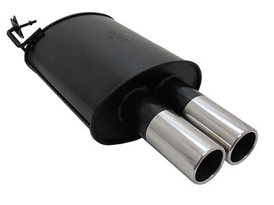 NOVUS SPORTAUSPUFF BMW 5er E39 520i 523i 525i 528i 530i 2x76mm Endschalldämpfer