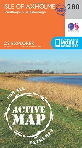 Ordnance Survey Explorer Active 280 Isle Of Axholme, Scunthorpe & Gainsborough Map With Digital Version Orange - Image 5