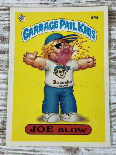 JOE Blow #84a 1986 Garbage Pail Kids card