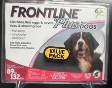 Frontline Plus for Extra Large Dogs 89-132 lbs - 6 month EPA Approved 8305