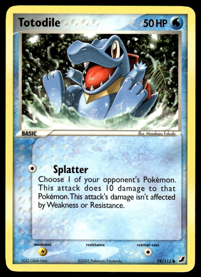 Pokemon TCG Unseen Forces #78/115 Totodile NM