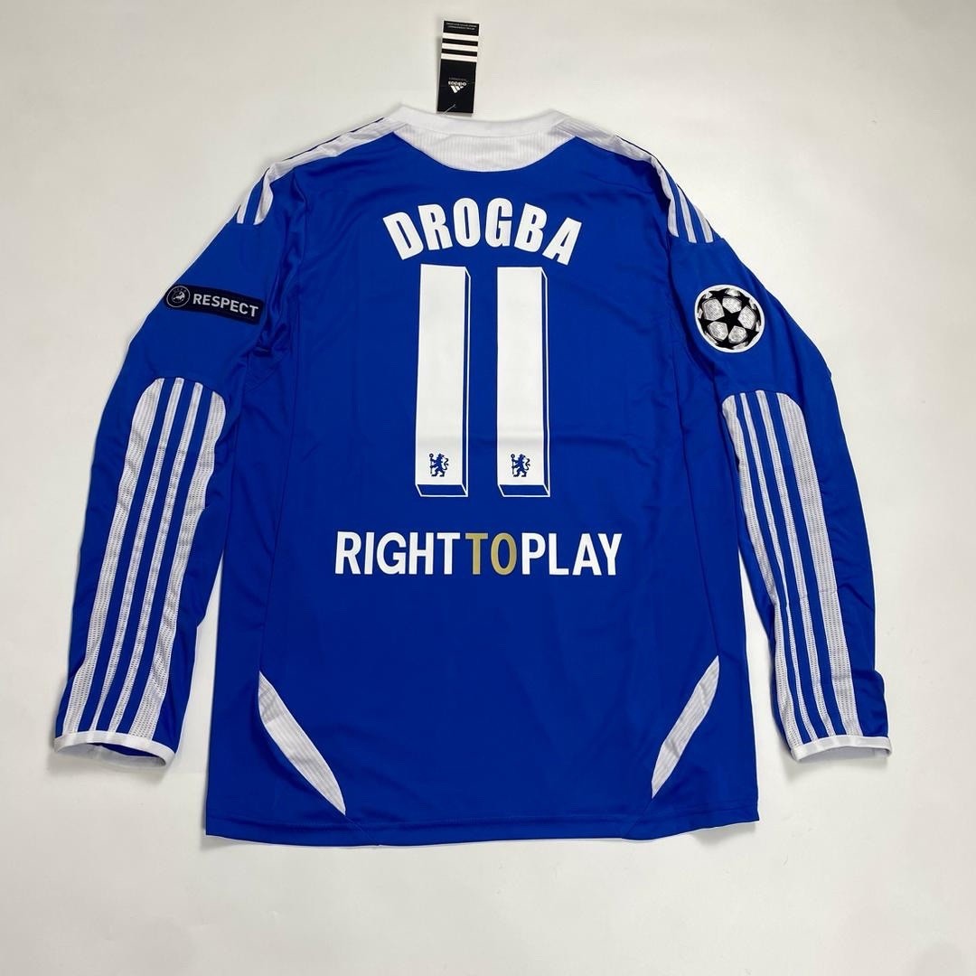 Chelsea 11/12 Home Jersey Long Sleeve – Drogba #11 | eBay