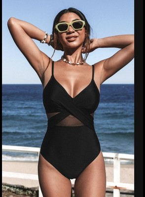 Cupshe Badeanzug, schwarz, Größe XL *NEU*