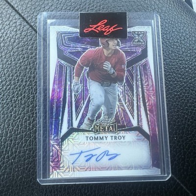 2023 Leaf Metal Tommy Troy Pre-Production Proof Autograph 1/1 AZ Diamondbacks