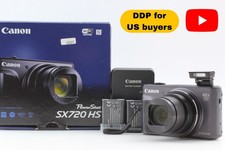 3 batteries Top MINT Canon PowerShot SX720 HS Black 20.3MP Digital From JAPAN