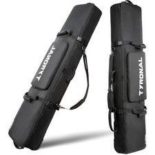 Snowboard Bag with Wheels,Heavy Duty 600D Polyester Oxford Wear 160CM DK BLK