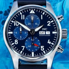 IWC Pilot Chronograph Watch Blue Dial 41mm IW388101 2025 Warranty to 2033