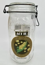 Vintage Le Parfait Jar Super Glass Canning Large Wire Lid Seal 9” 1.5L France