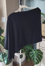 Pact Organic Cotton Nursing Shawl, Black, One Size