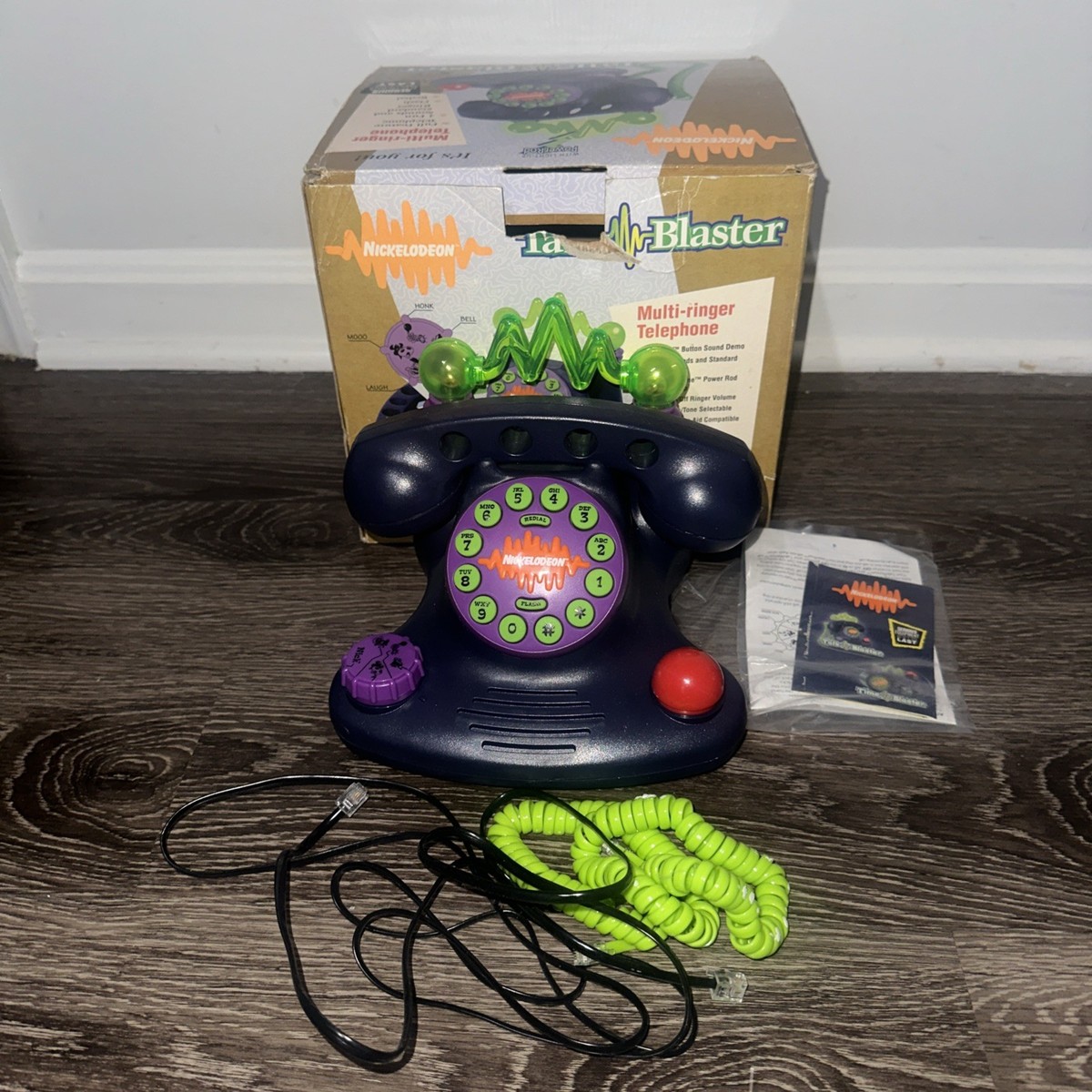 Vintage Nickelodeon Talk Blaster Land Line Telephone Nickelodeon 
