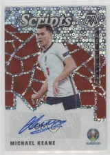2021 Mosaic UEFA Euro 2020 Scripts Silver Circles Prizm Michael Keane Auto 0us8