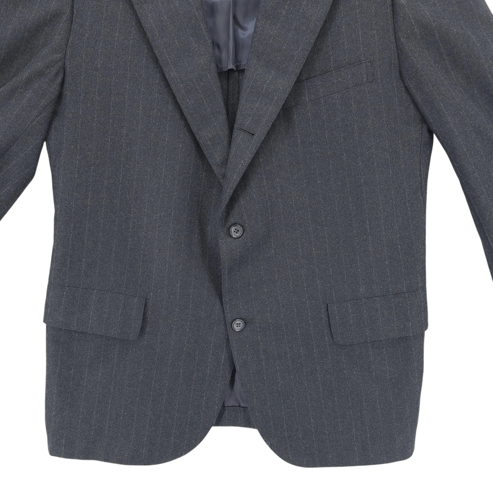 BROOKS BROTHERS Golden Fleece Charcoal Gray Pinstripe Sport Coat Made in USA 44R thumbnail 2